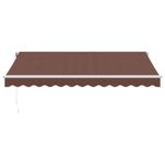 Casa si Gradina - Gradina si terasa - Umbrele si pavilioane - Umbrele - Copertina retractabila manual cu LED, maro, 350x250 cm - Infinity.ro