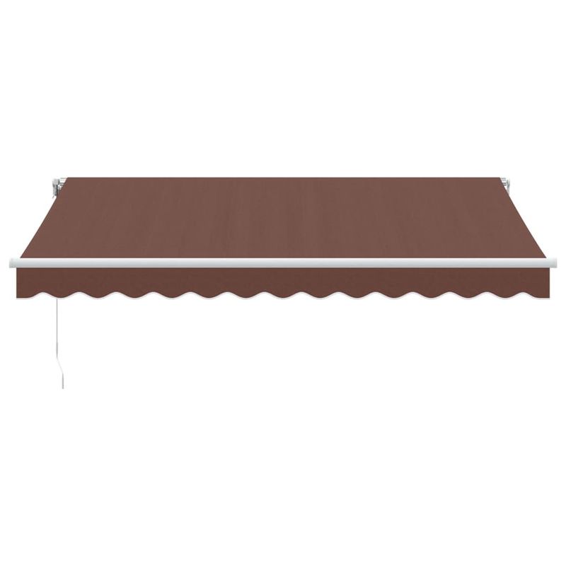 Casa si Gradina - Gradina si terasa - Umbrele si pavilioane - Umbrele - Copertina retractabila manual cu LED, maro, 350x250 cm - Infinity.ro