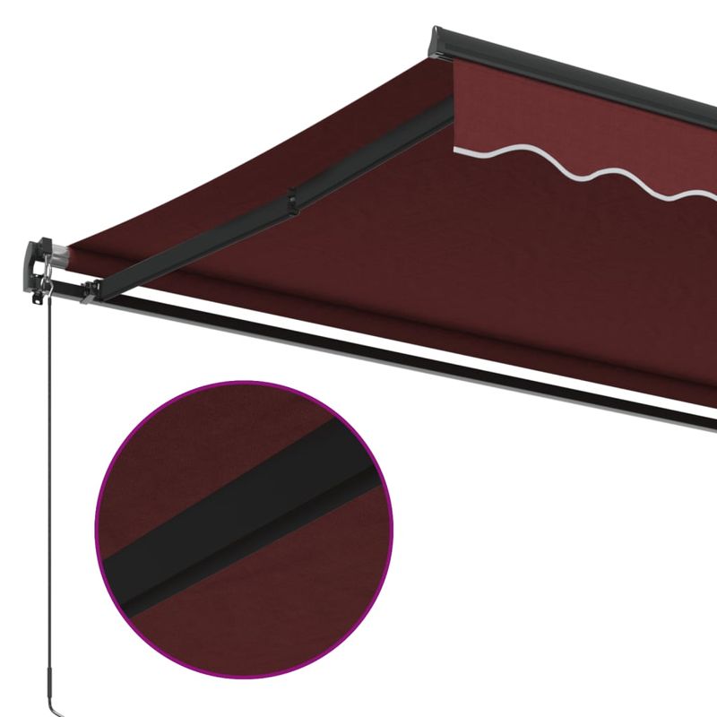 Casa si Gradina - Gradina si terasa - Umbrele si pavilioane - Umbrele - Copertina retractabila manual, visiniu, 400x300 cm - Infinity.ro