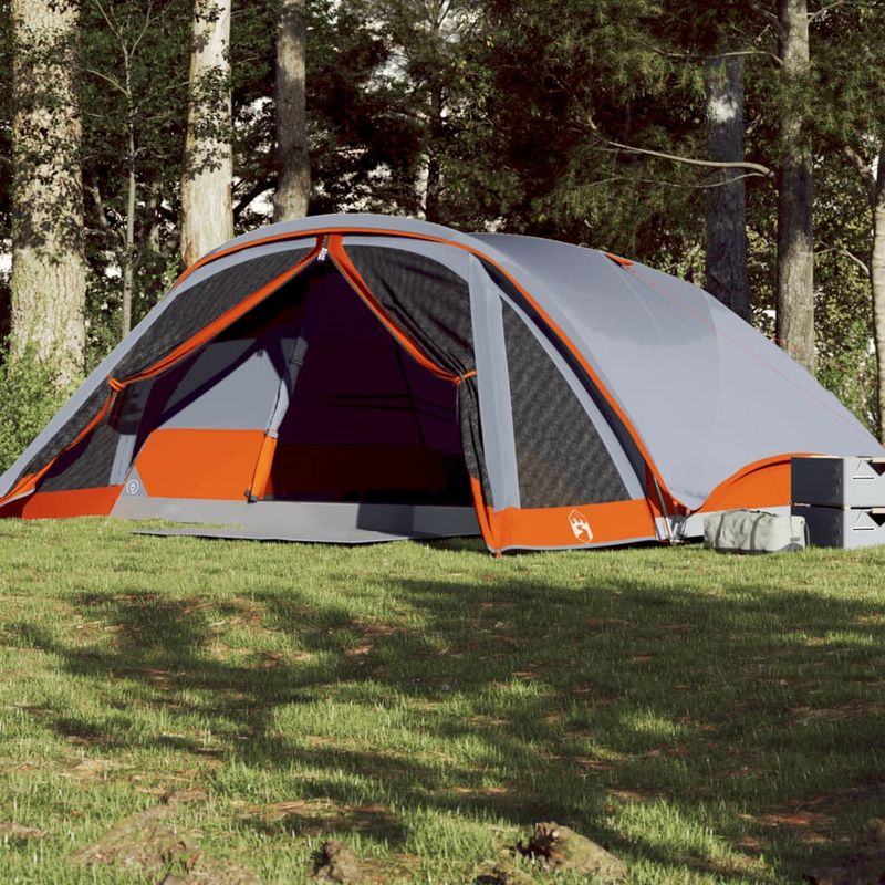 Sport si Outdoor - Camping - Corturi camping - Cort de familie pentru 6 persoane, gri, impermeabil - Infinity.ro