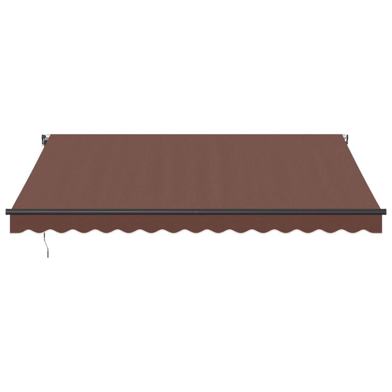Casa si Gradina - Gradina si terasa - Umbrele si pavilioane - Umbrele - Copertina retractabila automat cu LED-uri, maro, 400x350 cm - Infinity.ro