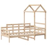 Casa si Gradina - Mobilier - Paturi si accesorii - Paturi - Pat de zi cu acoperis, 80x200 cm, lemn masiv de pin - Infinity.ro