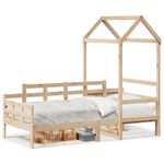 Casa si Gradina - Mobilier - Paturi si accesorii - Paturi - Pat de zi cu acoperis, 80x200 cm, lemn masiv de pin - Infinity.ro