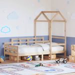Casa si Gradina - Mobilier - Paturi si accesorii - Paturi - Pat de zi cu acoperis, 80x200 cm, lemn masiv de pin - Infinity.ro