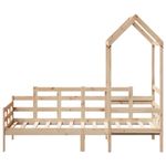 Casa si Gradina - Mobilier - Paturi si accesorii - Paturi - Pat de zi cu acoperis, 80x200 cm, lemn masiv de pin - Infinity.ro