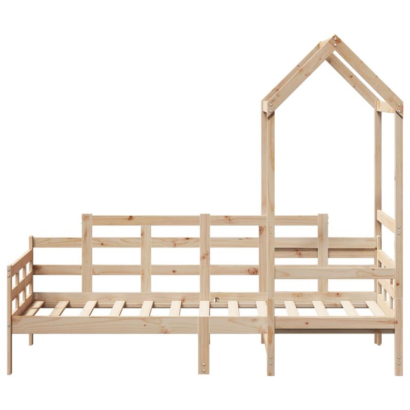 Casa si Gradina - Mobilier - Paturi si accesorii - Paturi - Pat de zi cu acoperis, 80x200 cm, lemn masiv de pin - Infinity.ro