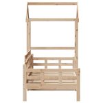 Casa si Gradina - Mobilier - Paturi si accesorii - Paturi - Pat de zi cu acoperis, 80x200 cm, lemn masiv de pin - Infinity.ro