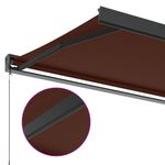 Casa si Gradina - Gradina si terasa - Umbrele si pavilioane - Umbrele - Copertina retractabila manual, maro, 300x250 cm - Infinity.ro