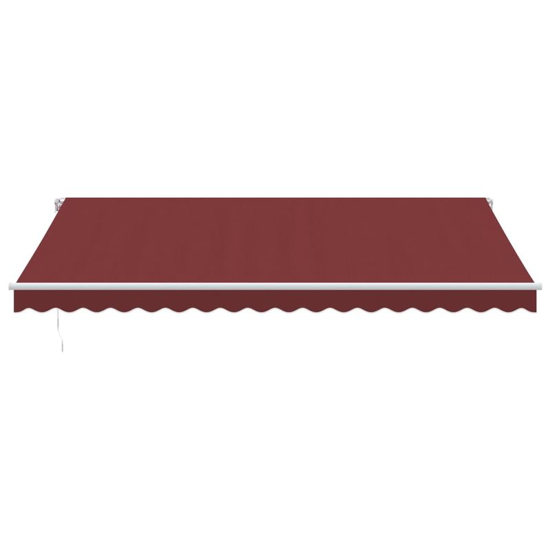 Casa si Gradina - Gradina si terasa - Umbrele si pavilioane - Umbrele - Copertina retractabila manual cu LED, visiniu, 450x350 cm - Infinity.ro
