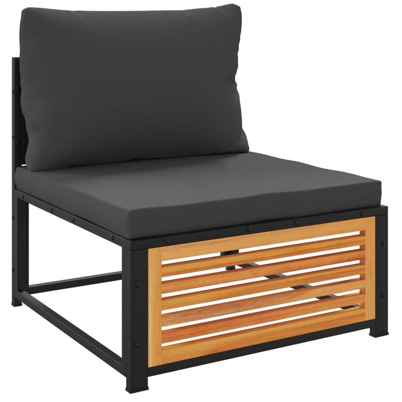 Casa si Gradina - Gradina si terasa - Mobilier exterior - Seturi mobila gradina - Set canapele de gradina cu perne, 4 piese, lemn masiv de acacia - Infinity.ro