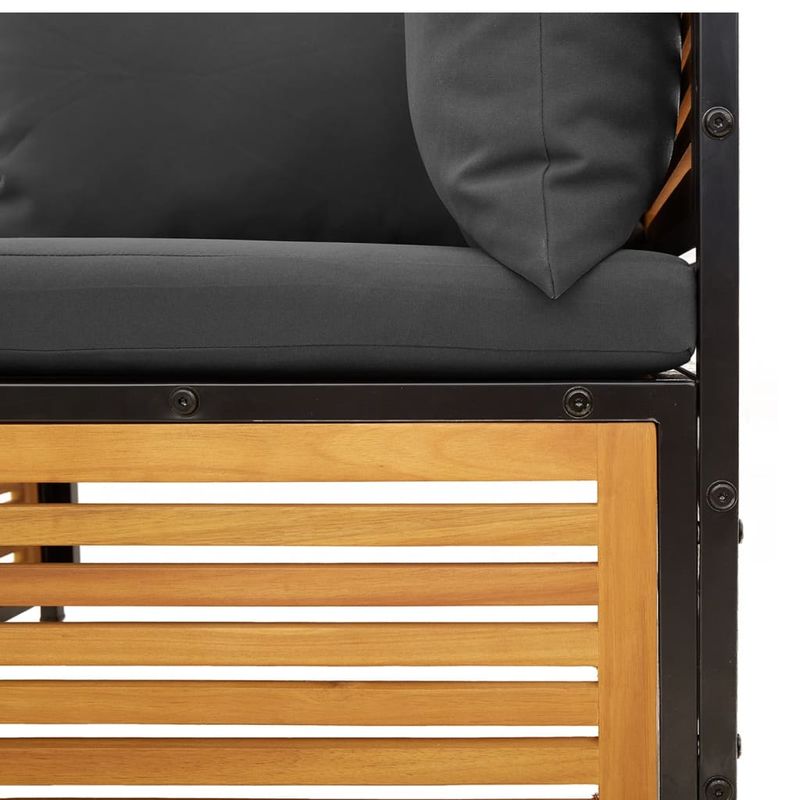 Casa si Gradina - Gradina si terasa - Mobilier exterior - Seturi mobila gradina - Set canapele de gradina cu perne, 4 piese, lemn masiv de acacia - Infinity.ro