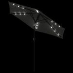 Casa si Gradina - Gradina si terasa - Umbrele si pavilioane - Umbrele - Umbrela soare gradina stalp din otel/LED antracit 225x225x212cm - Infinity.ro