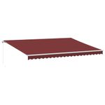 Casa si Gradina - Gradina si terasa - Umbrele si pavilioane - Umbrele - Copertina retractabila manual cu LED, visiniu, 500x350 cm - Infinity.ro