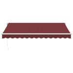 Casa si Gradina - Gradina si terasa - Umbrele si pavilioane - Umbrele - Copertina retractabila manual cu LED, visiniu, 350x250 cm - Infinity.ro