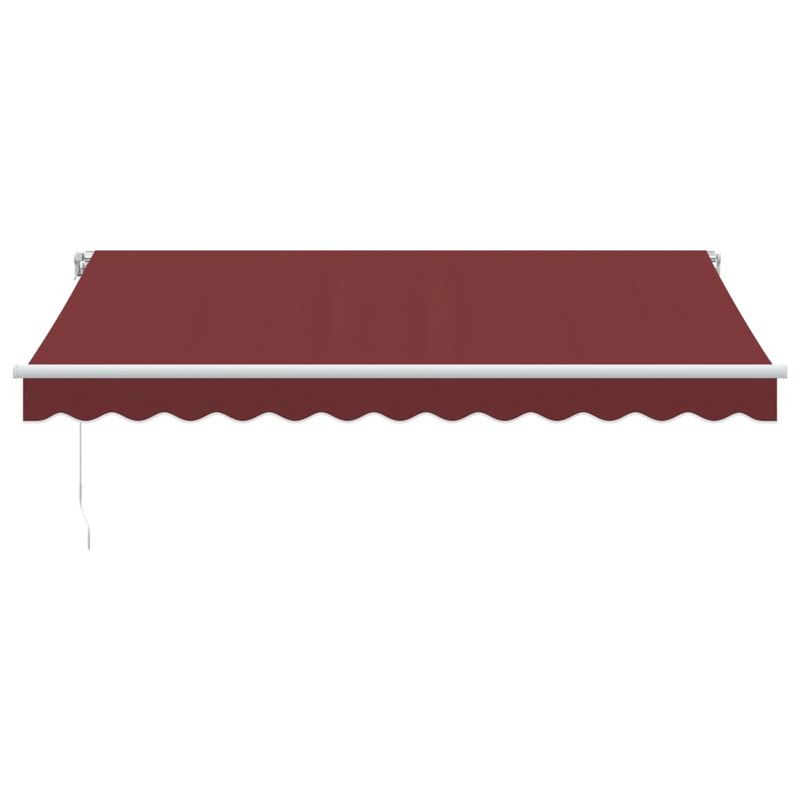 Casa si Gradina - Gradina si terasa - Umbrele si pavilioane - Umbrele - Copertina retractabila manual cu LED, visiniu, 350x250 cm - Infinity.ro
