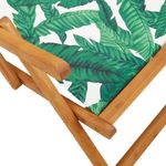Casa si Gradina - Gradina si terasa - Mobilier exterior - Scaune si sezlonguri gradina - Scaune de plaja pliabile 2 buc model frunze, textil/lemn masiv, model cu cotieră" - Infinity.ro