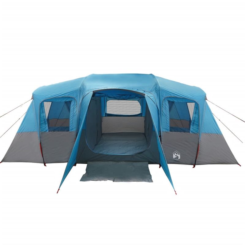 Sport si Outdoor - Camping - Corturi camping - Cort de familie tunel pentru 16 persoane, albastru, impermeabil - Infinity.ro