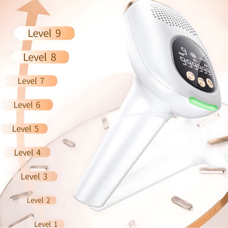 Ingrijire personala si Cosmetice - Aparate & accesorii ingrijire personala - Epilatoare si accesorii - Epilatoare - Epilator IPL MaGeCa, 9 trepte de intensitate, 999.999 impulsuri, 3 moduri de actionare, 2 capete incluse - Infinity.ro