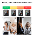 Casa si Gradina - Constructii - Scule electrice si accesorii - Aparate de masura - Aparat pentru masurarea calitatii aerului 3 in 1, detector CO2-dioxid de carbon, senzor temperatura si umiditate, Negru - Infinity.ro