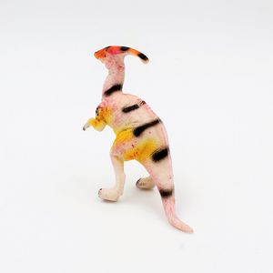 Figurina mini animal Parasaurolophu roz 14cm
