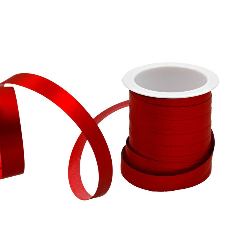 Carti si Birotica - Birotica - Articole ambalare - Minirola rafie rosu mat 10m x 10mm - Infinity.ro