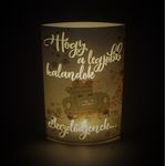 Casa si Gradina - Corpuri si surse de iluminat - Veioze si lampi - Lampadare - Lampa hartie Hogy a legjohh kalandok elkezdődjenek - Infinity.ro