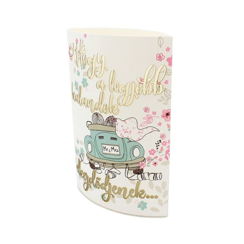 Casa si Gradina - Corpuri si surse de iluminat - Veioze si lampi - Lampadare - Lampa hartie Hogy a legjohh kalandok elkezdődjenek - Infinity.ro