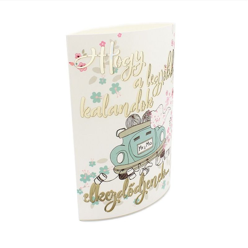 Casa si Gradina - Corpuri si surse de iluminat - Veioze si lampi - Lampadare - Lampa hartie Hogy a legjohh kalandok elkezdődjenek - Infinity.ro