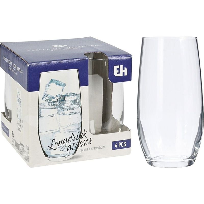 Casa si Gradina - Bucatarie si vesela - Cani si pahare - Pahare - Set 4 pahare pentru apa 360 ml - Infinity.ro