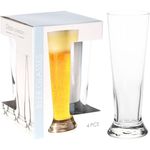 Casa si Gradina - Bucatarie si vesela - Cani si pahare - Pahare - Set 4 pahare pentru bere 370 ml - Infinity.ro