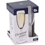 Casa si Gradina - Bucatarie si vesela - Cani si pahare - Pahare - Set 4 pahare cu picior pentru sampanie 180ml - Infinity.ro