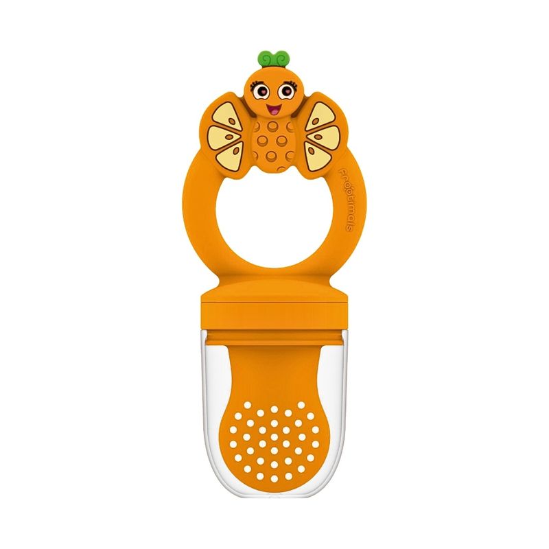 Jucarii, Copii si Bebe - Hrana si alaptare - Biberoane, suzete si accesorii hranire - Suzete si accesorii - Suzeta din silicon pentru fructe OrangieFly Frootimals - Infinity.ro