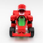 Jucarii, Copii si Bebe - Jucarii si jocuri - Vehicule si jucarii cu telecomanda - Masinute - Masinuta rosie convertibila tip robot Dino - Infinity.ro