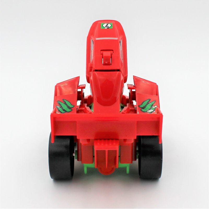 Jucarii, Copii si Bebe - Jucarii si jocuri - Vehicule si jucarii cu telecomanda - Masinute - Masinuta rosie convertibila tip robot Dino - Infinity.ro