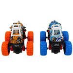 Jucarii, Copii si Bebe - Jucarii si jocuri - Vehicule si jucarii cu telecomanda - Masinute - Set 2 masinute albastru-portocaliu Crazy fisction - Infinity.ro