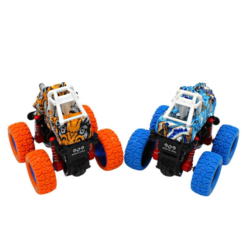 Jucarii, Copii si Bebe - Jucarii si jocuri - Vehicule si jucarii cu telecomanda - Masinute - Set 2 masinute albastru-portocaliu Crazy fisction - Infinity.ro