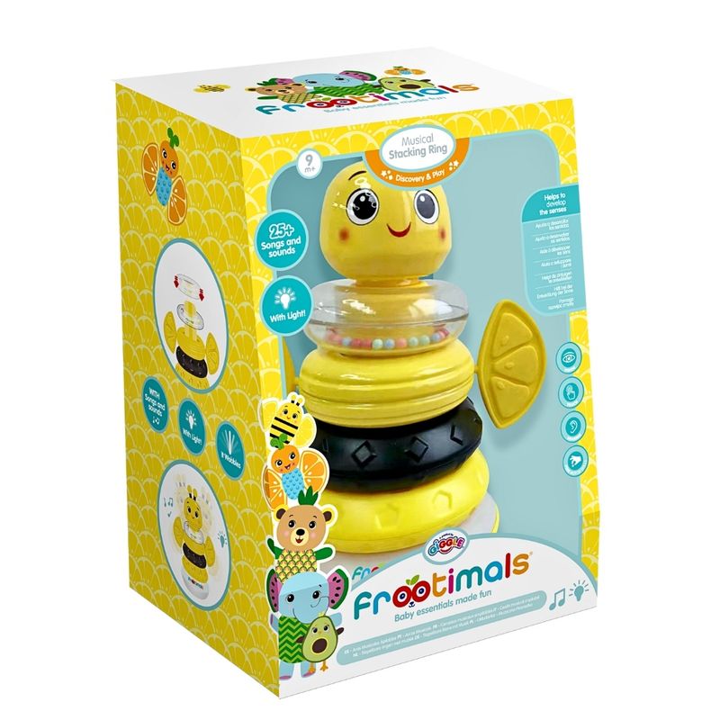 Jucarii, Copii si Bebe - Jucarii si jocuri - Jucarii bebelusi - Jucarii interactive bebelusi - Jucarie muzicala bebelusi, albinuta Bizzy LemonBee, Frootimals - Infinity.ro