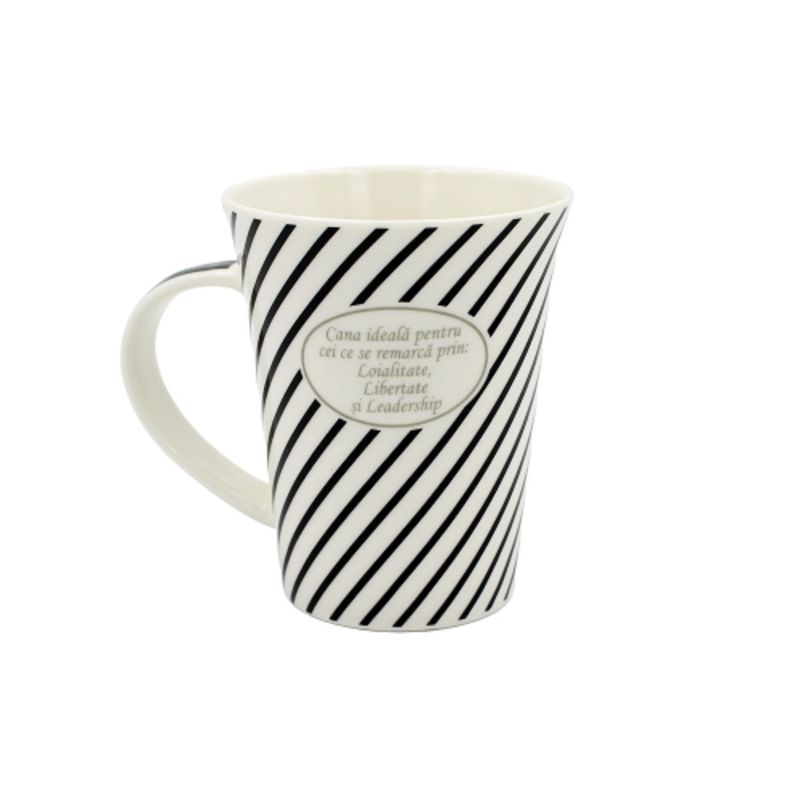 Casa si Gradina - Bucatarie si vesela - Cani si pahare - Cani si cesti - Cana din portelan personalizata cu litera "L" - Infinity.ro