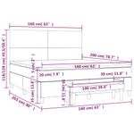 Casa si Gradina - Mobilier - Paturi si accesorii - Paturi - Pat box spring cu saltea, alb, 160x200 cm, piele ecologica - Infinity.ro