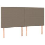 Casa si Gradina - Mobilier - Paturi si accesorii - Paturi - Pat continental cu saltea, gri taupe, 180x200 cm, textil - Infinity.ro