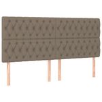Casa si Gradina - Mobilier - Paturi si accesorii - Paturi - Pat continental cu saltea, gri taupe, 180x200 cm, textil - Infinity.ro
