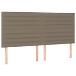 Casa si Gradina - Mobilier - Paturi si accesorii - Paturi - Pat box spring cu saltea, gri taupe, 160x200 cm material textil - Infinity.ro