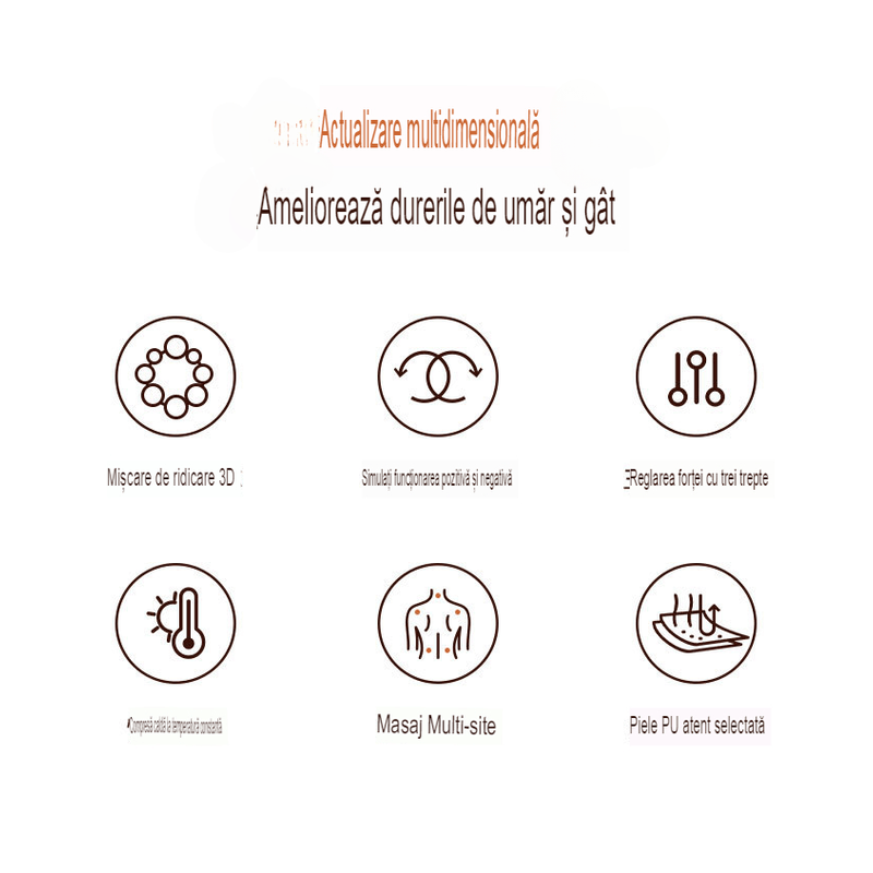 Ingrijire personala si Cosmetice - Sanatate si wellness - Articole wellness - Aparate si dispozitive de masaj - Aparat Profesional pentru masaj King Relax, cervical, spate, negru - Infinity.ro