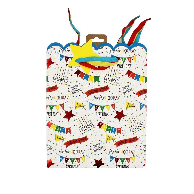 Market - Cadouri - Pungi cadou si accesorii - Punga cadou SDE M Birthday banners - Infinity.ro