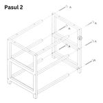 Casa si Gradina - Mobilier - Mobilier copii - Mobilier camera copiilor - Dulap camera copilului, model elefant, cu 2 sertare, MDF, 41x33,5x43 cm, roz - Infinity.ro
