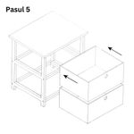 Casa si Gradina - Mobilier - Mobilier copii - Mobilier camera copiilor - Dulap camera copilului, model tigru, cu 2 sertare, MDF, 41x33,5x43 cm, albastru - Infinity.ro