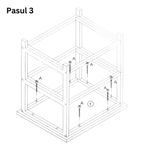 Casa si Gradina - Mobilier - Mobilier copii - Mobilier camera copiilor - Dulap camera copilului, model elefant, cu 2 sertare, MDF, 41x33,5x43 cm, roz - Infinity.ro