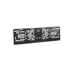 Auto si Moto - Piese auto si accesorii - Interior auto - Accesorii interior - Suport numar inmatriculare auto, PVC, Negru - Infinity.ro