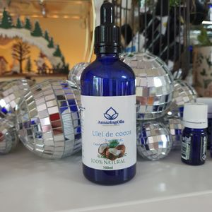 Ulei virgin de cocos, fractionat (capric triglycerides), sticla cu pipeta,100 ml