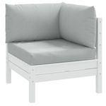 Casa si Gradina - Gradina si terasa - Mobilier exterior - Perne decorative exterior - Perne de paleti, 3 buc., melanj gri deschis, material textil - Infinity.ro